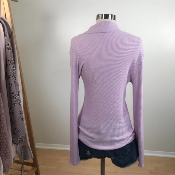 J.Crew • Button Shoulder Ribbed Turtleneck Sweater - Picture 3 of 4